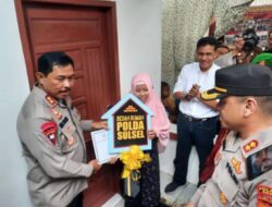 Ubah Hidup Buruh Tani, Kapolda Sulsel. Irjen. Pol. Nana Sudjana AS. MM, Hibahkan Rumah Siap Huni
