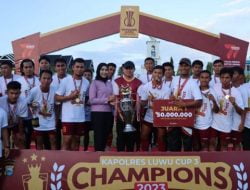 AKBP. Arisandi S. Ik, Tutup Final Kapolres Luwu Cup III, Tekankan Kontrol Dan Pendewasaan Diri