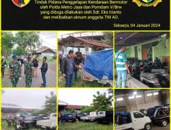 Polda Metro Jaya Bersama POMDAM V/BRW Bongkar Curanmor Libatkan Oknum TNI AD