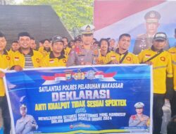Deklarasi Anti Knalpot Brong Kasatlantas Polres Pelabuhan Gaet Semua Elemen