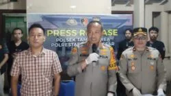 Kapolsek Tamalanrea Dampingi Kapolrestabes Makassar Press Release Kasus Curanmor