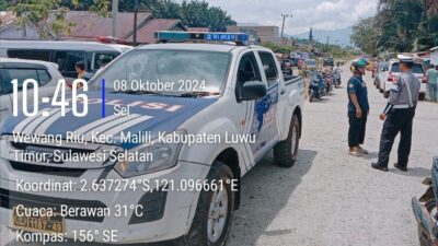 Satlantas Polres Lutim Kawal Iringan Pengantar Jenazah Hingga 8 Km