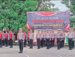 KRI Samsat Pangkep Pimpin Upacara Gelar Pasukan Ops Ketupat 2025