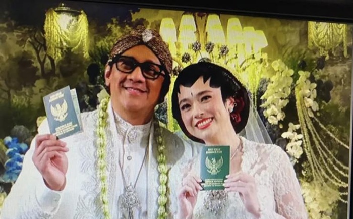 Andre Taulany dan Amanda Rigby Resmi Menikah
