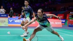 Amri Syahnawi dan Nita Violina Marwah serta Leo Carnando dan Daniel Marthin, dua wakil Indonesia di final bulu tangkis Asian Games 2026.