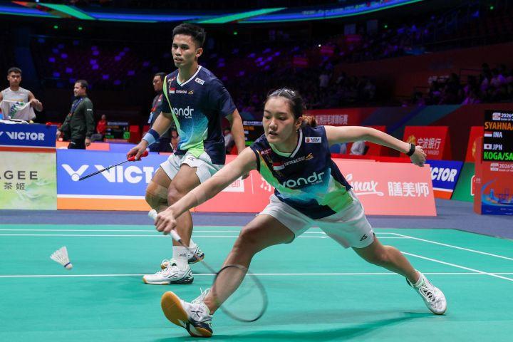 Amri Syahnawi dan Nita Violina Marwah serta Leo Carnando dan Daniel Marthin, dua wakil Indonesia di final bulu tangkis Asian Games 2026.