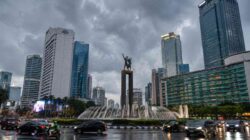 Cuaca Jakarta hari ini berpotensi hujan pada sore hingga malam.