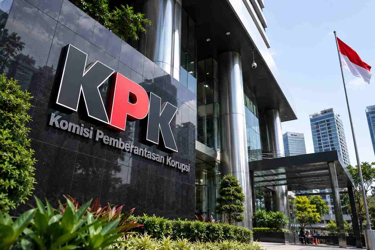 Ilustrasi Gedung KPK sedang melakukan pemeriksaan terkait kasus dugaan korupsi pengurusan HGB ATR/BPN.