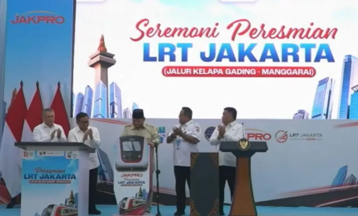 Prabowo Resmikan LRT Kelapa Gading-Manggarai, Transportasi Jakarta Makin Terintegrasi