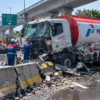 Truk Tangki Pertamina Tabrak Barrier di Tol Jagorawi