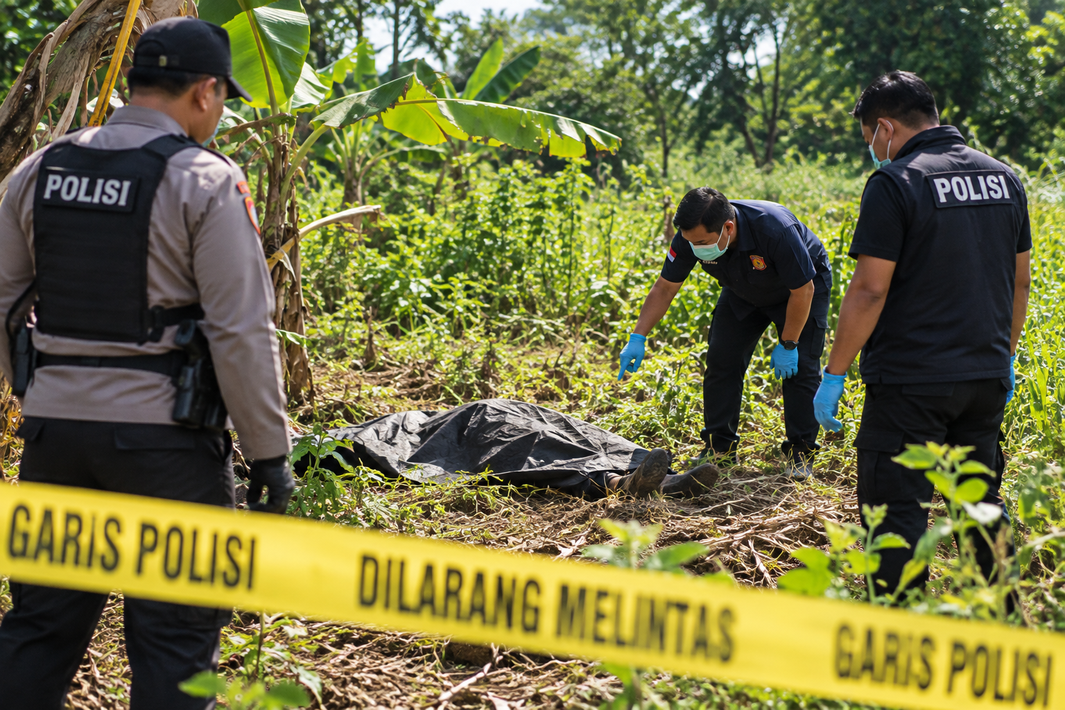 Cium Bau Busuk, Warga Temukan Mayat Pria Membusuk di Kebun