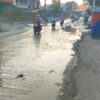 Saluran Pembuangan Warga Merembes, Jalan H.M. Yasin Limpo Tergenang