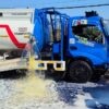 Rem Blong, Truk Tangki Muat Solar Tabrak Tronton di Depan Gerbang Tol Tamalanrea