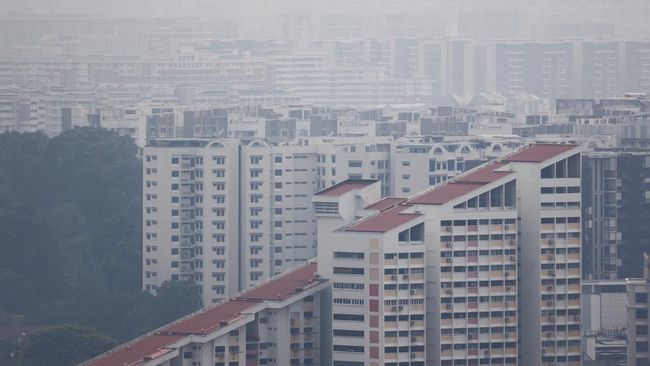 Kabut Asap dari Indonesia Bikin Kualitas Udara Singapura Masuk kategori Tidak Sehat