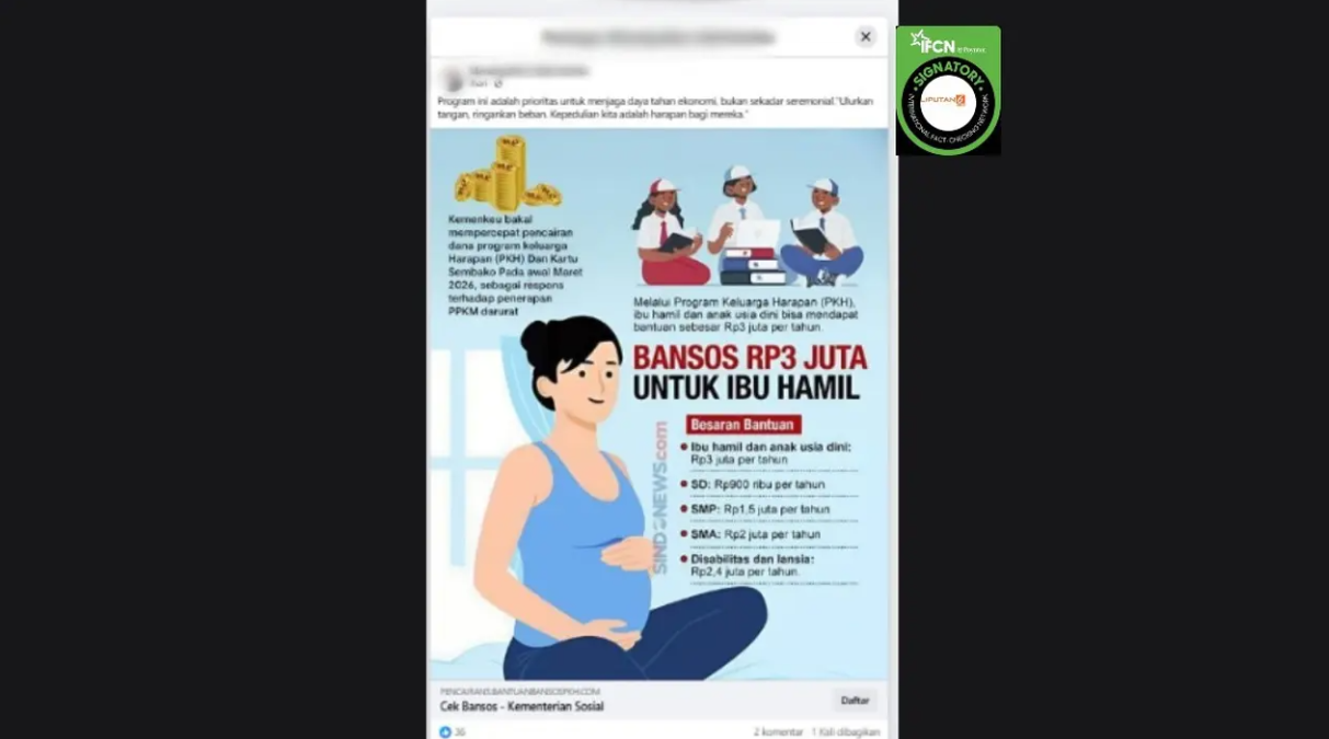 Hoaks link bansos Ibu Hamil