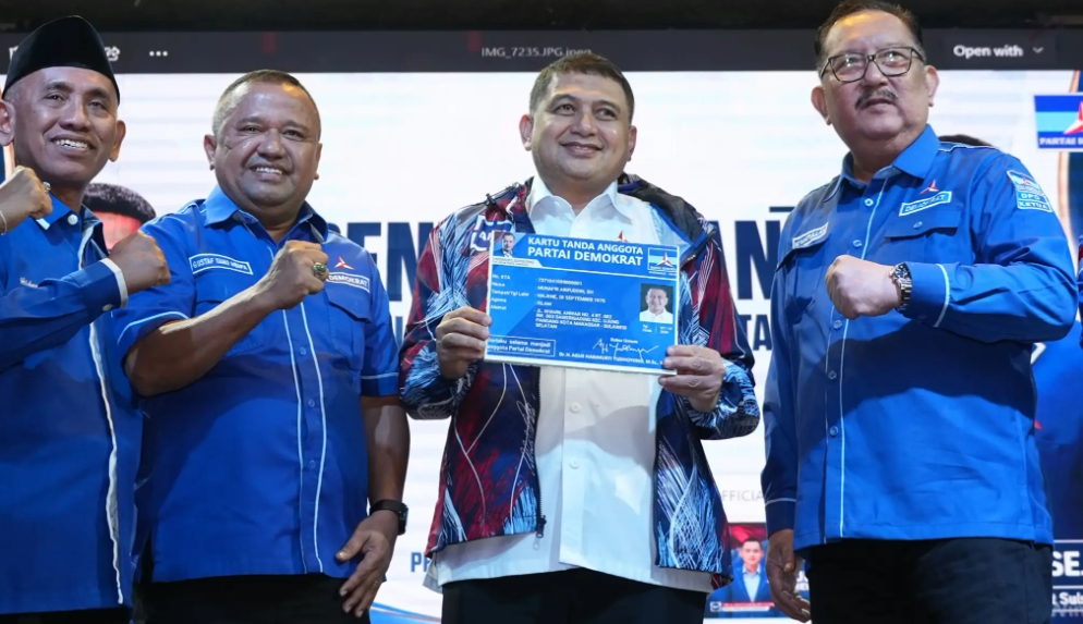 Munafri Arifuddin atau Appi resmi bergabung dengan Partai Demokrat