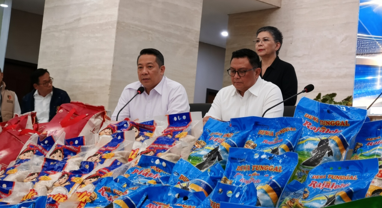 Deputi Bidang Ketersediaan dan Stabilisasi Pangan Bapanas, Brigjen Hermawan di Bareskrim Polri, Jakarta Selatan, Rabu, 21 Oktober 2026.