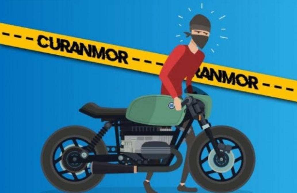 Ilustrasi pencurian motor/curanmor