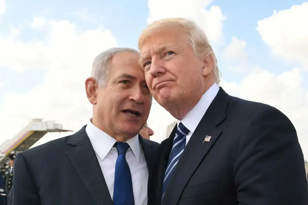 Donald Trump dan Perdana Menteri Israel Benjamin Netanyahu