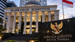 Gedung Mahkamah Konstitusi menjelang pembacaan putusan gugatan Gibran