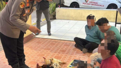 Polsek Manggala Sisir Lokasi Diduga Judi Sabung Ayam