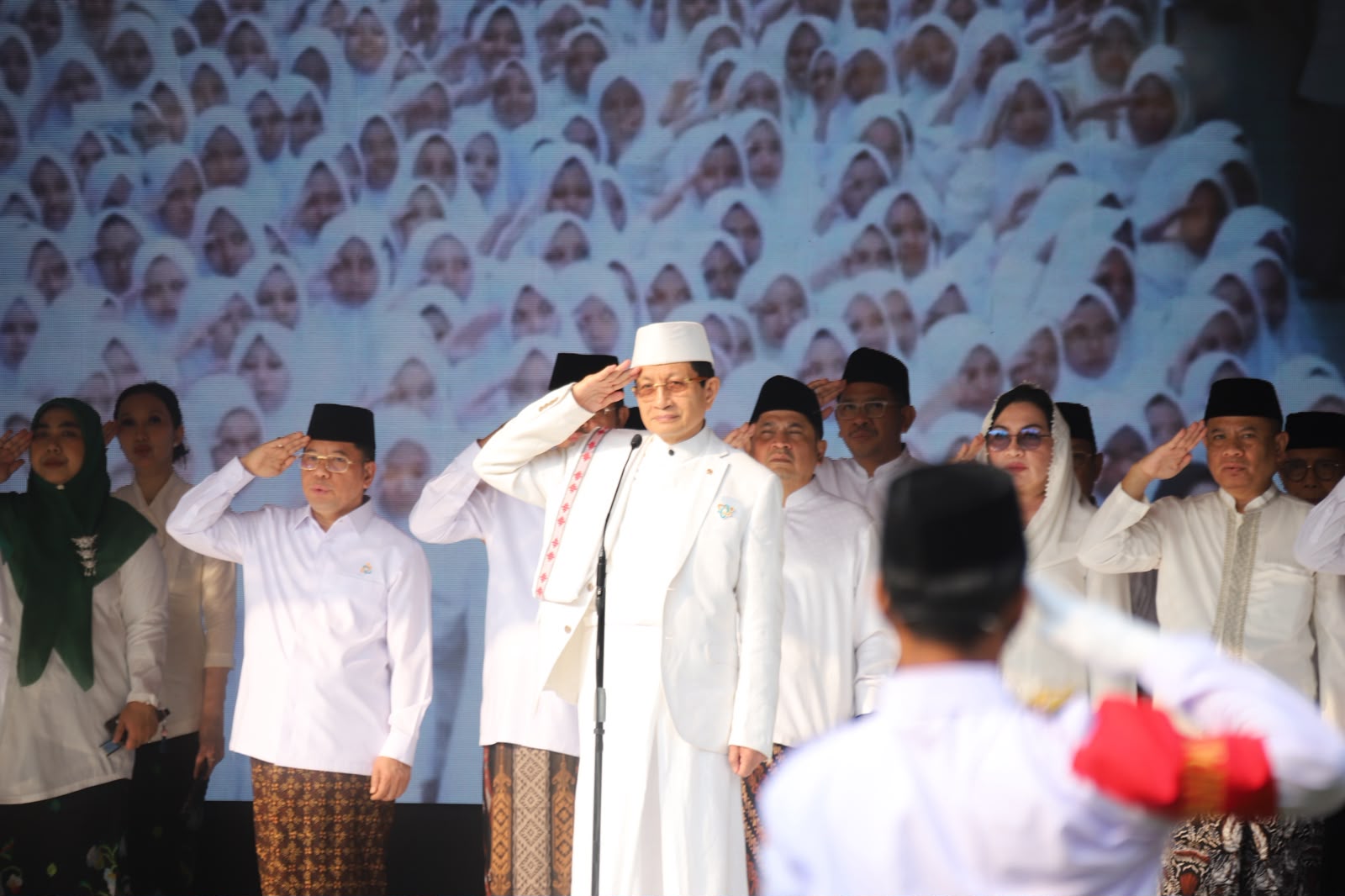 Menteri Agama Nasaruddin Umar menyampaikan lima program itu dalam upacara Peringatan Hari Santri 2026