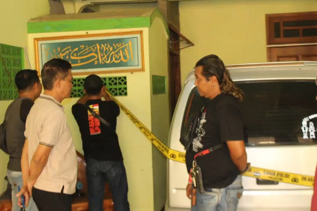 Lokasi pembunuhan ibu dan anak di Madiun.