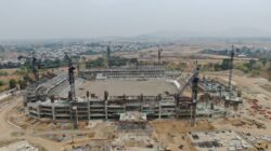 Progres pembangunan Stadion Sudiang Makassar