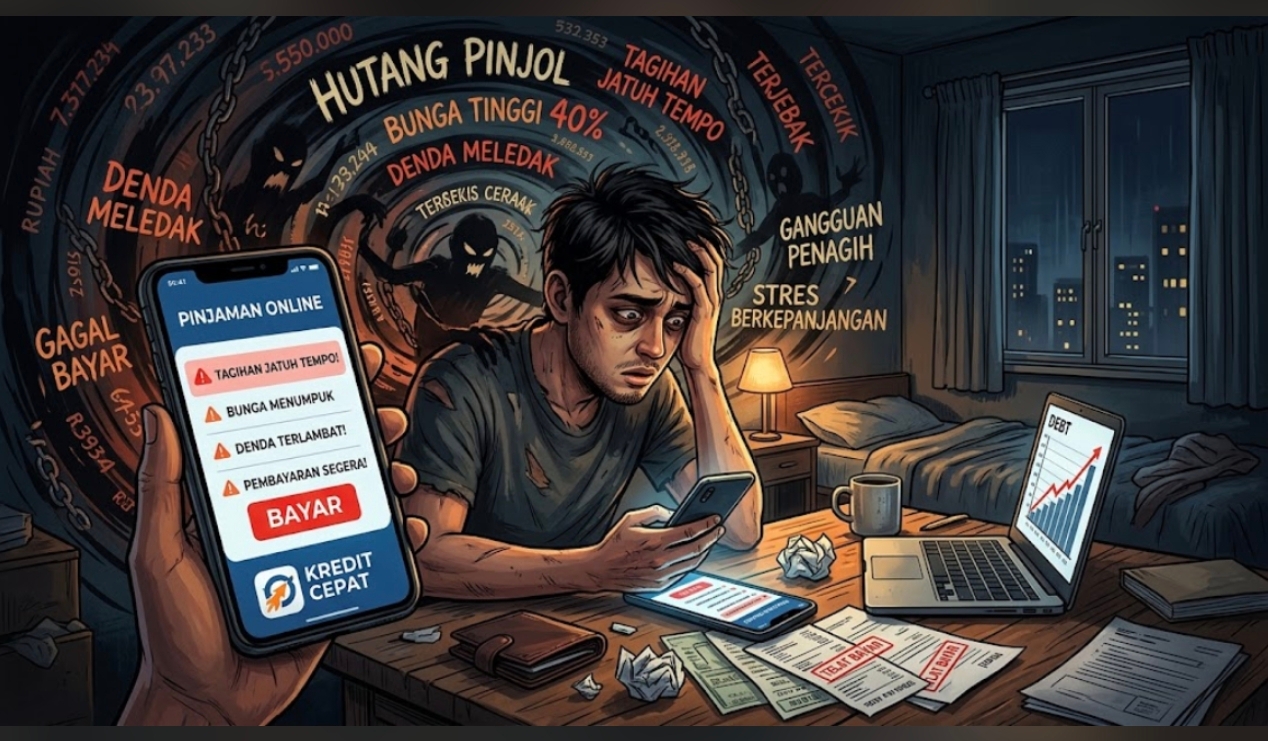 Ilustrasi Pinjaman Online (JournalistIndependent.com)
