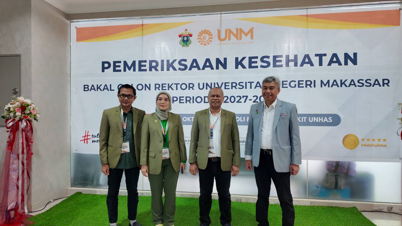 Bakal Calon rektor UNM Menjalani proses pemeriksaan kesehatan