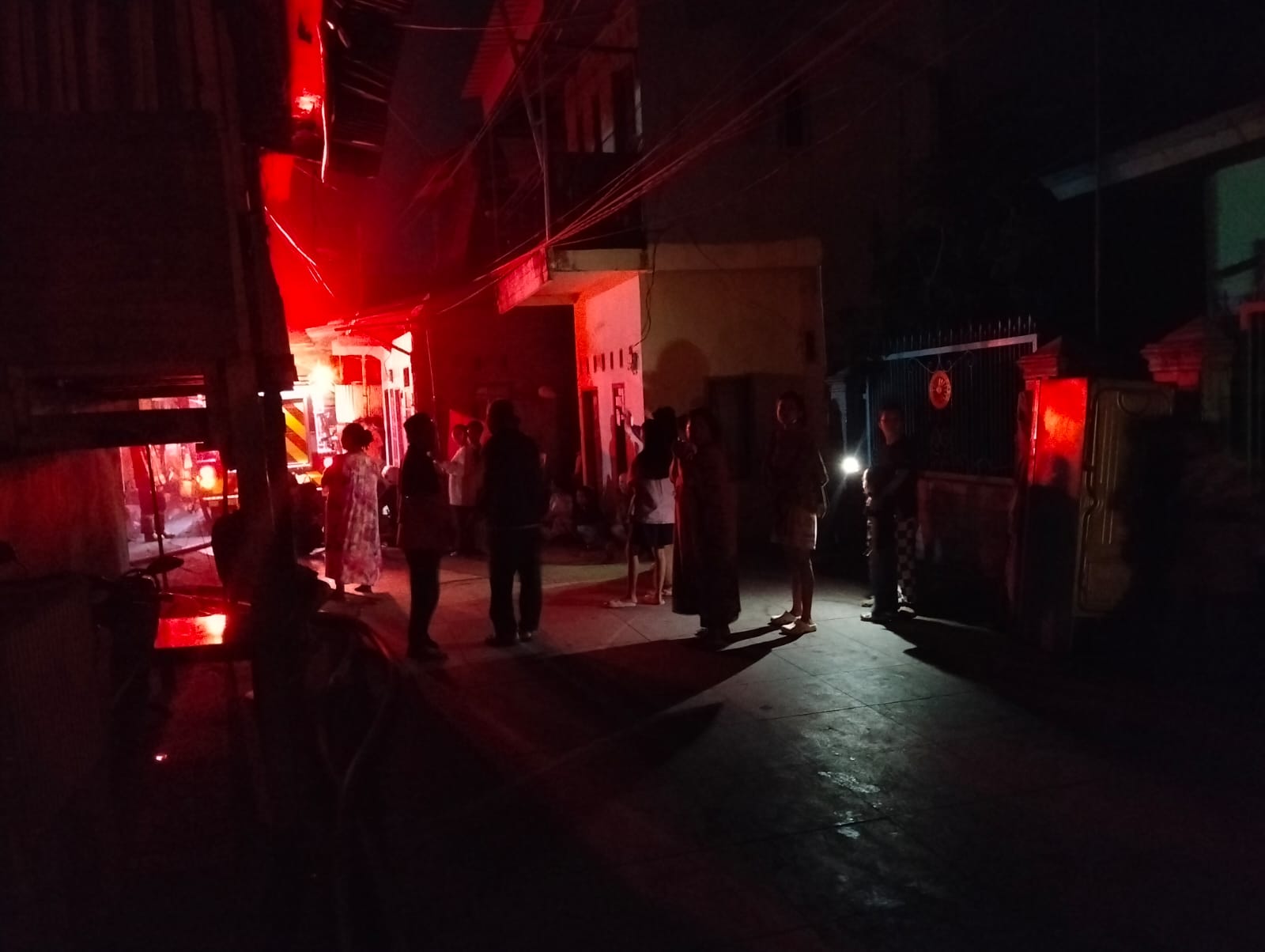 Kebakaran di Pampang Makassar