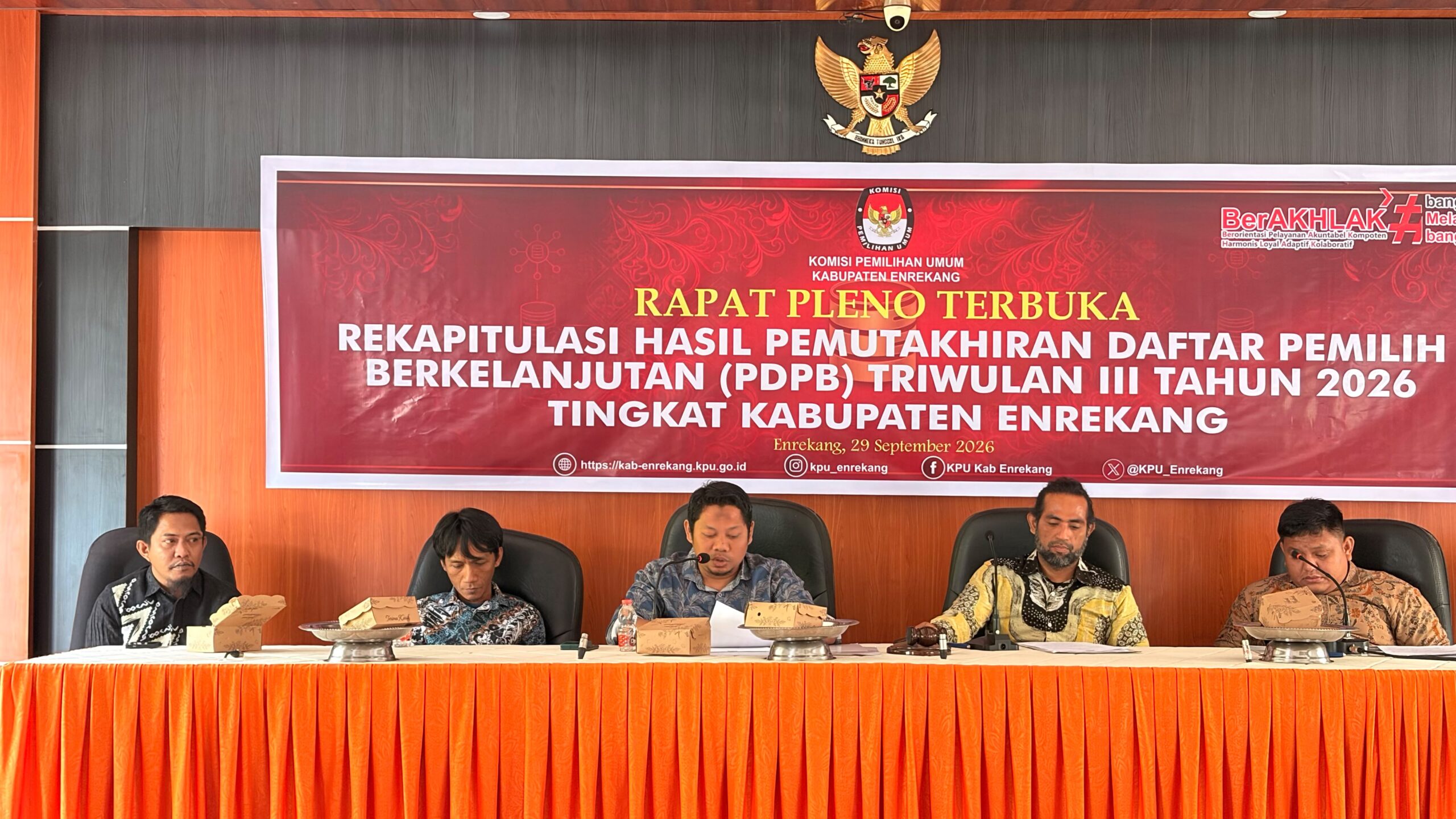 Pemutakhiran Data Pemilih Berkelanjutan (PDPB) Triwulan III 2026.